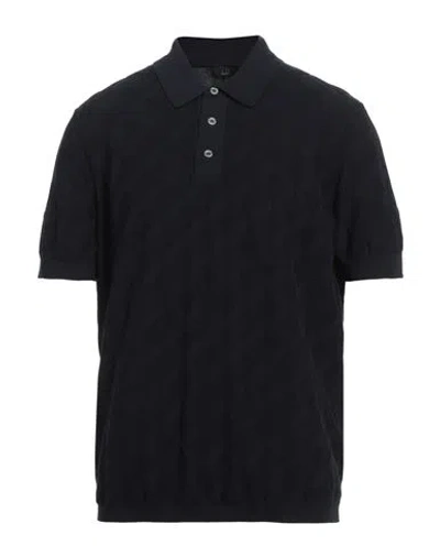 Dunhill Man Sweater Midnight Blue Size Xl Cotton, Mulberry Silk