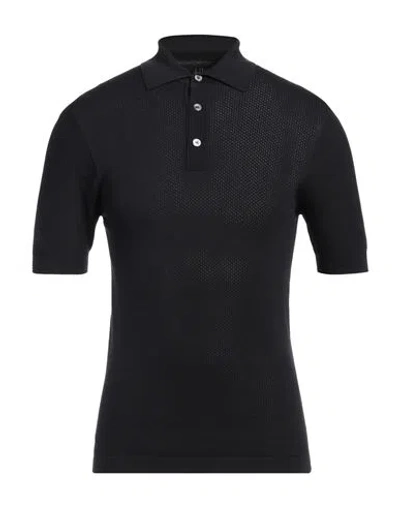 Dunhill Man Sweater Midnight Blue Size Xs Cotton, Mulberry Silk