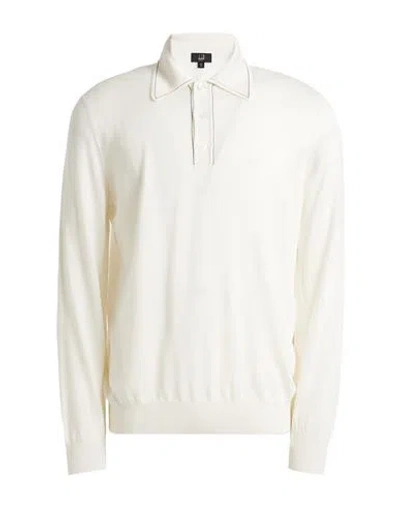 Dunhill Man Sweater Off White Size Xxl Cashmere, Merino Wool, Mulberry Silk