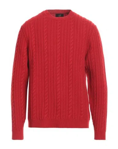 Dunhill Man Sweater Red Size Xxl Merino Wool, Cashmere