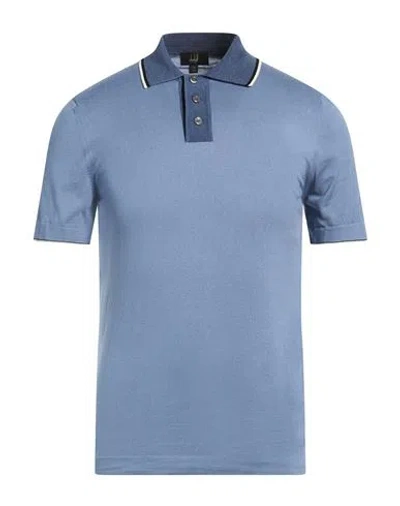 Dunhill Man Sweater Slate Blue Size S Cotton