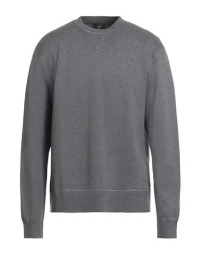 Dunhill Man Sweatshirt Lead Size Xl Cotton, Polyamide, Elastane In Grey