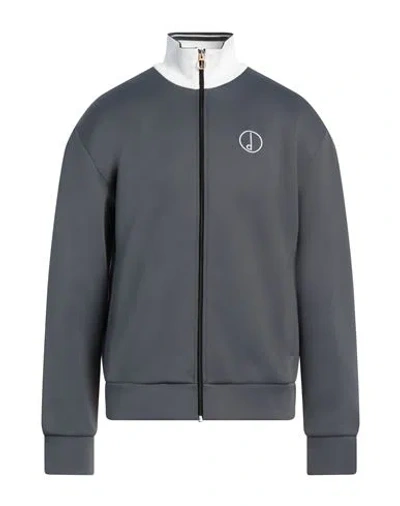 Dunhill Man Sweatshirt Lead Size Xxl Polyamide, Polyester, Elastane In Grey