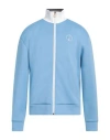 Dunhill Man Sweatshirt Light Blue Size Xl Polyamide, Polyester, Elastane In Blue