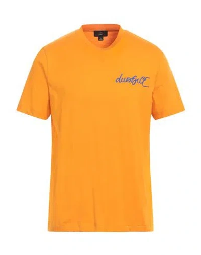 Dunhill Man T-shirt Orange Size Xxl Cotton