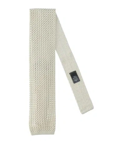Dunhill Man Ties & Bow Ties Beige Size - Cotton In Neutral