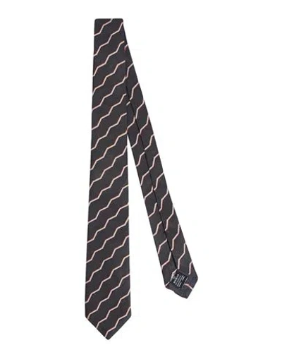 Dunhill Man Ties & Bow Ties Black Size - Mulberry Silk