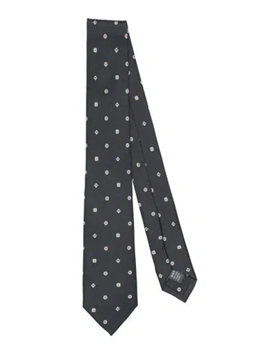 Dunhill Man Ties & Bow Ties Black Size - Mulberry Silk