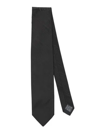 Dunhill Man Ties & Bow Ties Black Size - Mulberry Silk