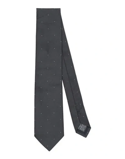 Dunhill Man Ties & Bow Ties Black Size - Mulberry Silk In Black