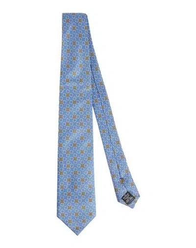 Dunhill Man Ties & Bow Ties Blue Size - Mulberry Silk