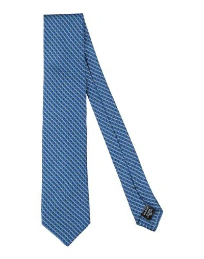Dunhill Man Ties & Bow Ties Blue Size - Mulberry Silk