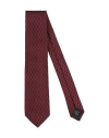 Dunhill Man Ties & Bow Ties Brick Red Size - Mulberry Silk In Green