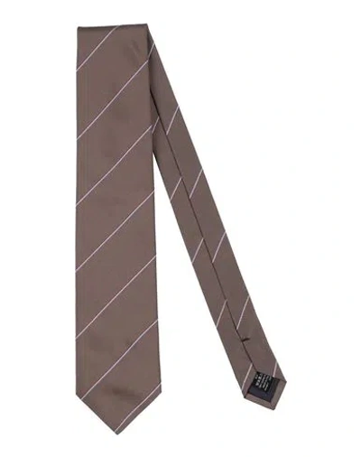 Dunhill Man Ties & Bow Ties Brown Size - Mulberry Silk