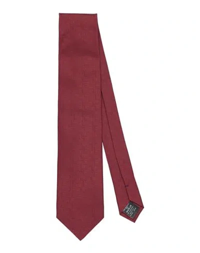 Dunhill Man Ties & Bow Ties Burgundy Size - Mulberry Silk In Red
