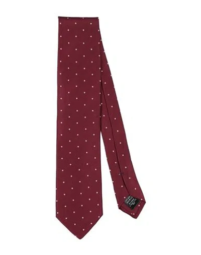Dunhill Man Ties & Bow Ties Burgundy Size - Silk In Red