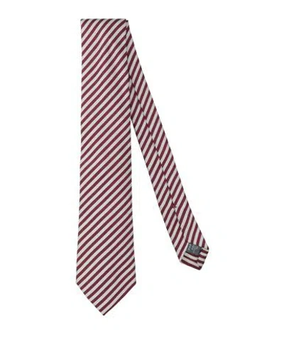 Dunhill Man Ties & Bow Ties Burgundy Size - Silk