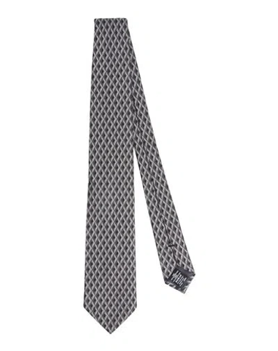 Dunhill Man Ties & Bow Ties Grey Size - Mulberry Silk