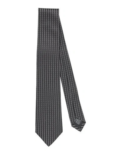 Dunhill Man Ties & Bow Ties Lead Size - Mulberry Silk In Grey