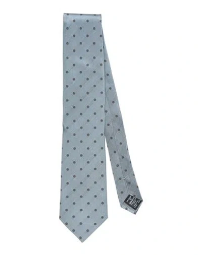 Dunhill Man Ties & Bow Ties Light Blue Size - Mulberry Silk