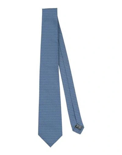 Dunhill Man Ties & Bow Ties Light Blue Size - Mulberry Silk In Blue