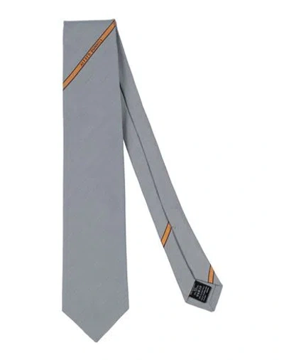 Dunhill Man Ties & Bow Ties Light Grey Size - Mulberry Silk, Cotton