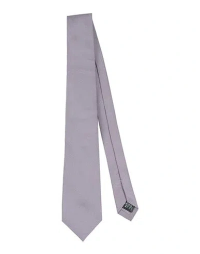 Dunhill Man Ties & Bow Ties Lilac Size - Mulberry Silk In Purple