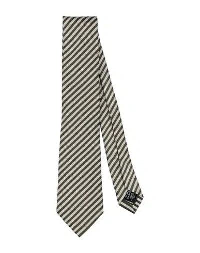 Dunhill Man Ties & Bow Ties Military Green Size - Silk