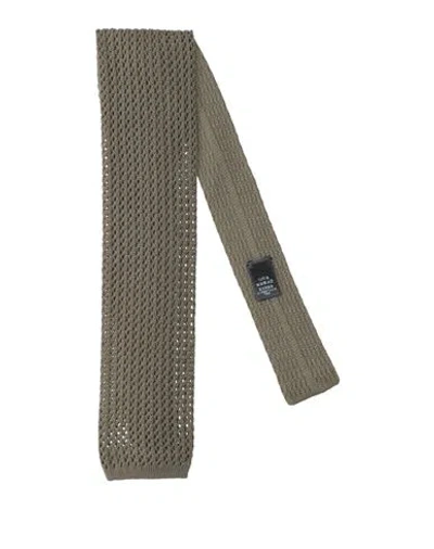 Dunhill Man Ties & Bow Ties Military Green Size - Cotton