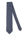 Dunhill Man Ties & Bow Ties Navy Size - Mulberry Silk In Navy Blue