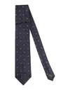Dunhill Man Ties & Bow Ties Navy Size - Mulberry Silk In Navy Blue