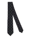 Dunhill Man Ties & Bow Ties Navy Size - Mulberry Silk In Navy Blue