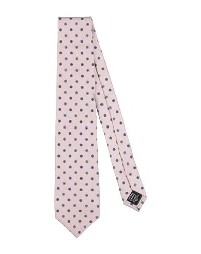 Dunhill Man Ties & Bow Ties Pink Size - Silk In Pink