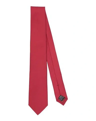 DUNHILL DUNHILL MAN TIES & BOW TIES RED SIZE - MULBERRY SILK