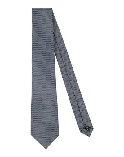 Dunhill Man Ties & Bow Ties Slate Blue Size - Mulberry Silk