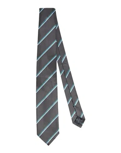 Dunhill Man Ties & Bow Ties Steel Grey Size - Mulberry Silk