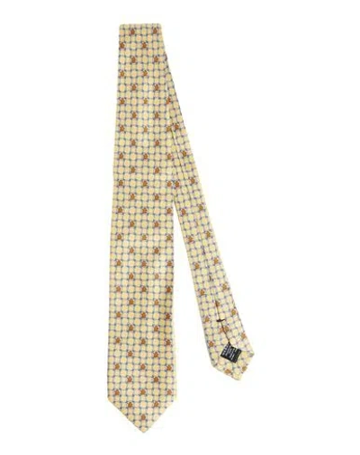 Dunhill Man Ties & Bow Ties Yellow Size - Mulberry Silk