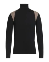 Dunhill Man Turtleneck Black Size L Wool In Black