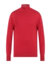 Dunhill Man Turtleneck Red Size S Mulberry Silk, Cotton In Red