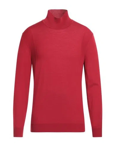 Dunhill Man Turtleneck Red Size Xl Wool
