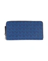 Dunhill Man Wallet Blue Size - Textile Fibers In Blue