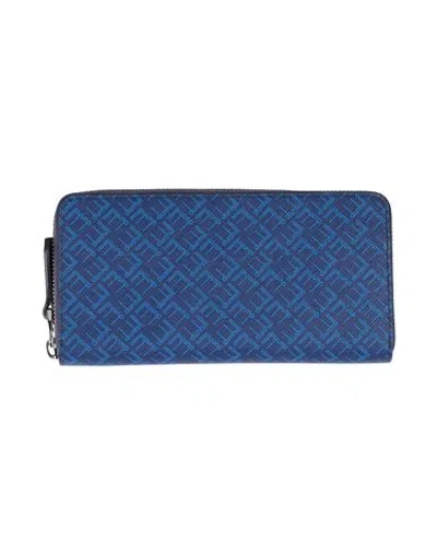 Dunhill Man Wallet Blue Size - Textile Fibers