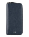 Dunhill Man Wallet Navy Size - Leather In Navy