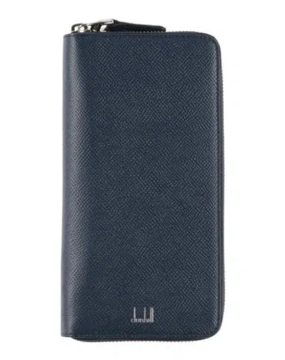 Dunhill Man Wallet Navy Size - Leather
