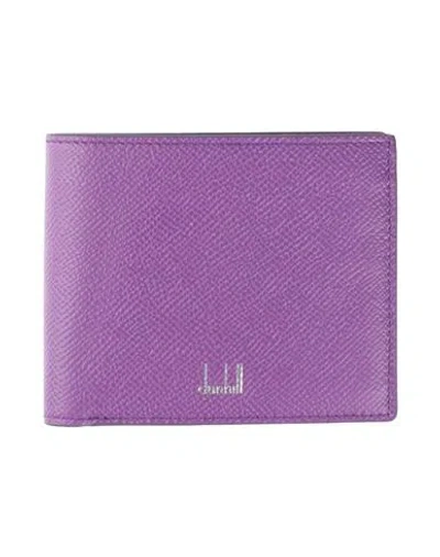 Dunhill Man Wallet Purple Size - Leather