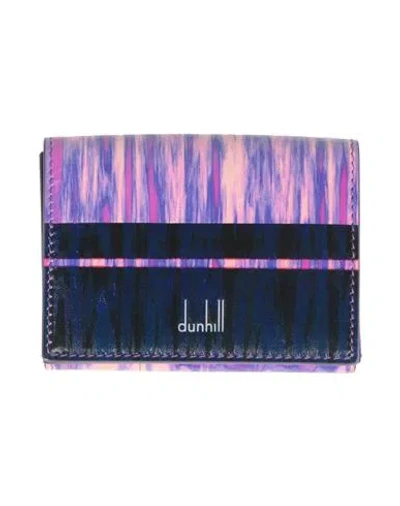 Dunhill Man Wallet Purple Size - Leather In Multi