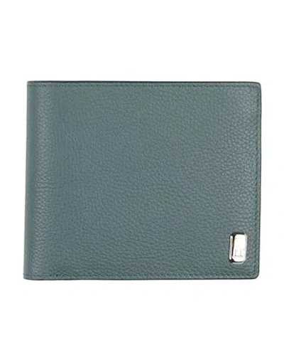 Dunhill Man Wallet Slate Blue Size - Leather