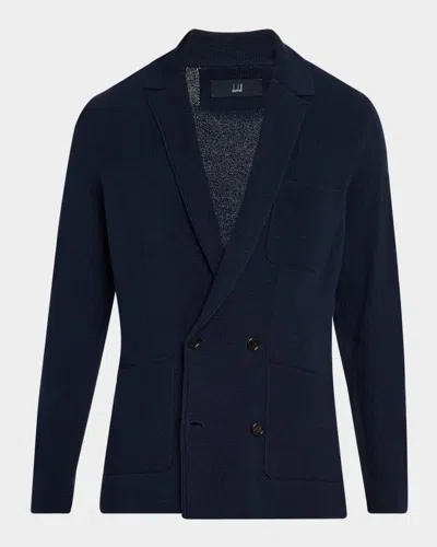 Dunhill Men's 7gg Cotton Double-breasted Blazer