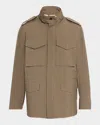 Dunhill Field Jacket In Brown
