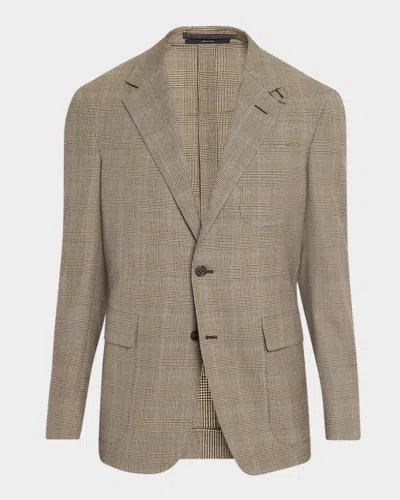 Dunhill Men & Apos;s Wool And Cashmere Check Sport Coat In Gray
